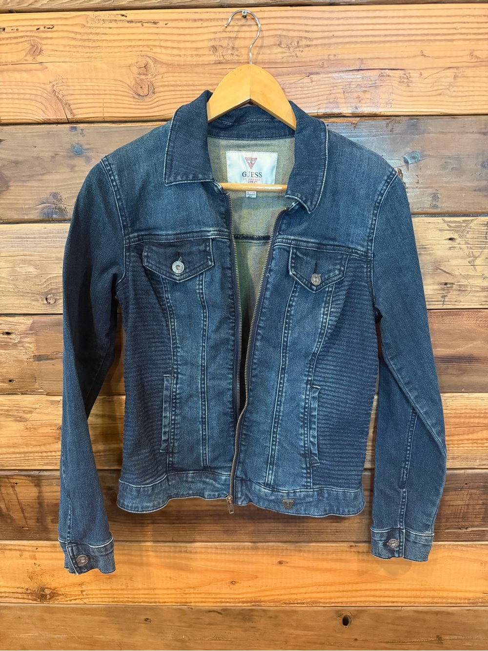 GUESS Women's Blue Denim Jacket - M